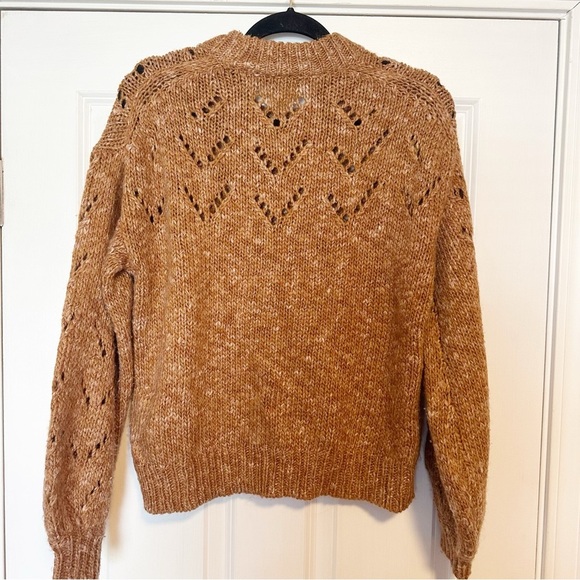 Madewell Pointelle Bubble-Sleeve Pullover Sweater - Picture 4 of 7